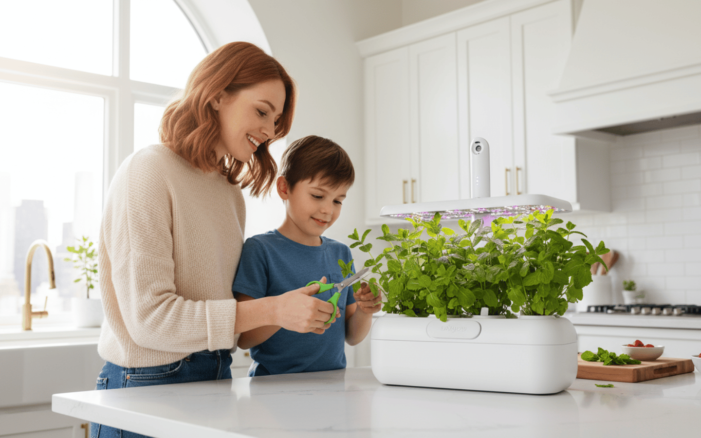 Plant lovers with Urbi smart garden